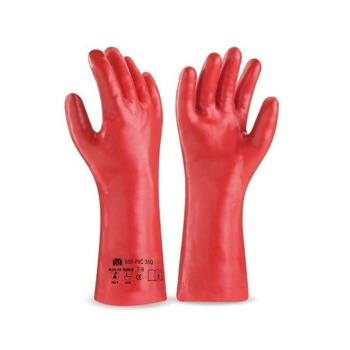 Guante de pvc rojo